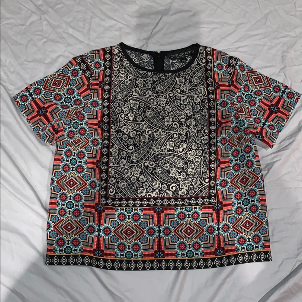 TOPSHOP patterned top